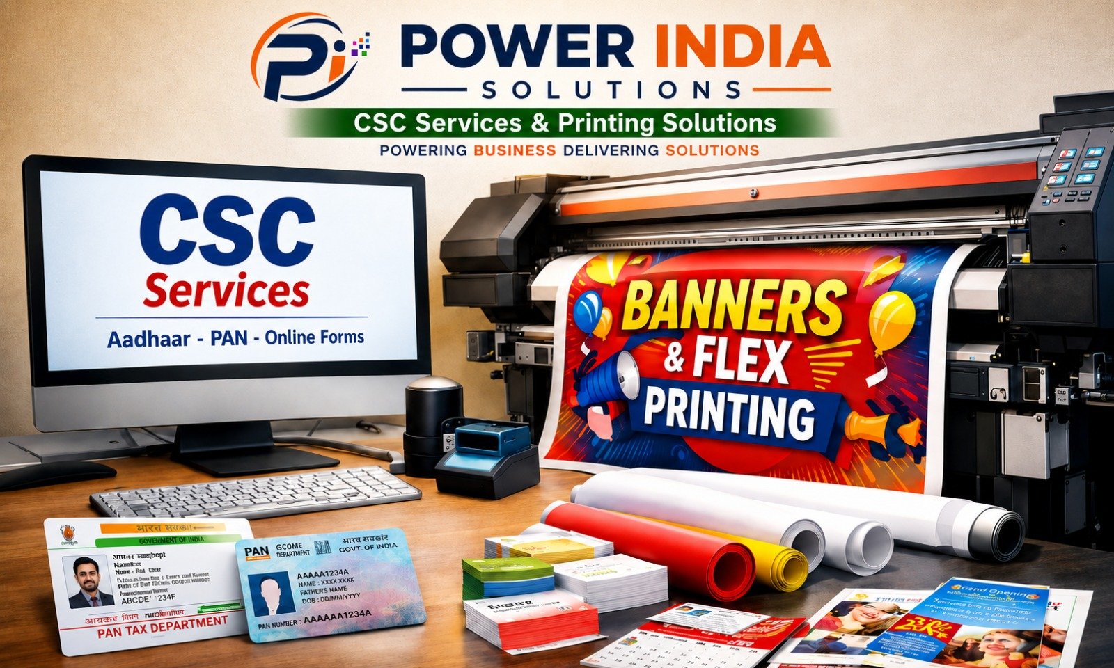 Power India Solution CSC and Printing Services